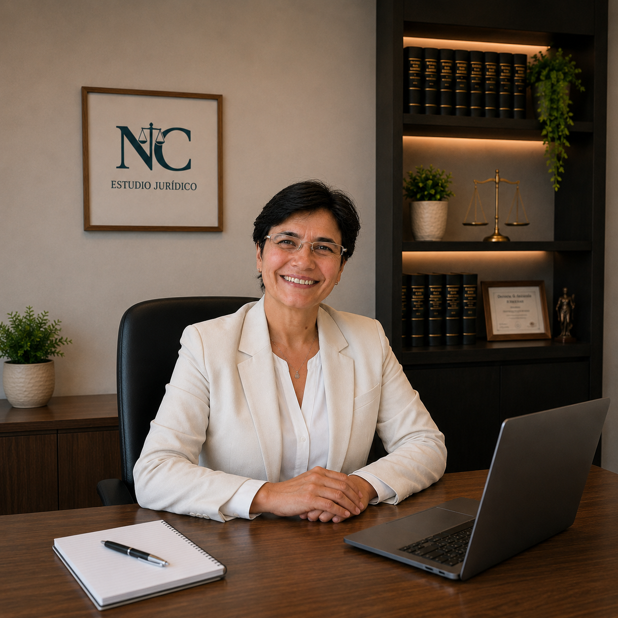 Dra. Natalia Ruiz en su estudio